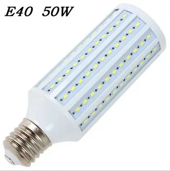 Висока яркост 50 W LED лампа E40 LED Light 165 светодиоди 5730 SMD Led Царевичен Лампа AC110/220V Топло Бял, Студено Бял безплатна доставка