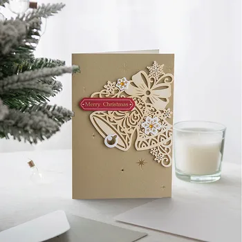 Коледна Картичка Малка Картичка Благословляющая Картичка С Плик Коледен Подарък Поздравителна Картичка Коледна Картичка Пликове 