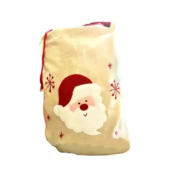 Санта Чанта Червен Дядо Коледа Подаръци Пакети Голям висококачествен Супер Коледа Кадифе Бонбони Меко Злато Нови Торбички за подаръци по Коледа Дядо Година A7C1