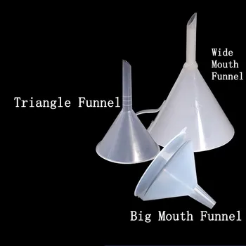 1 бр./лот ПП Пластмасова Фуния Широка Уста е Голяма Устата Триъгълна Фуния За Експериментални Консумативи преходносредиземноморския