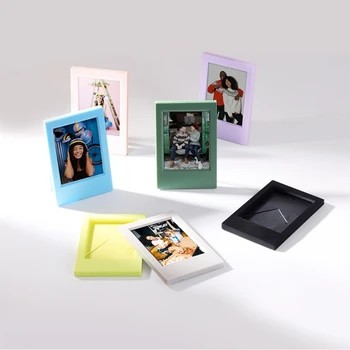 3-Инчов Мини-Филм Фоторамка за Polaroid Фотокарточка Притежателя Настолна Фоторамка Албум Плакат Дисплей Поставка Тенис на Декор B03D