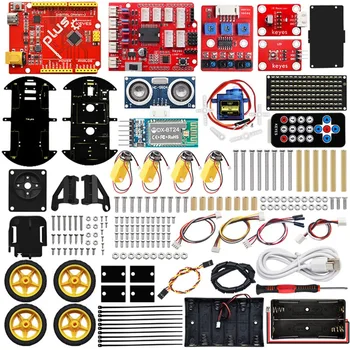 4WD Мулти БТ Робот Комплект за Кола Обновен V2.0 С led Дисплей За Arduino Robot Stem EDU/Програмиране Робот Кола/DIY Kit
