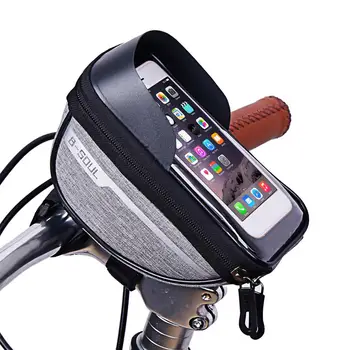B-SOUL Велосипедна Велосипедна Рамка на Предната Тръба Чанта Водоустойчива Сензорен Екран Поставка За Телефон Pannier Необходими Аксесоари За Колоездене На Открито