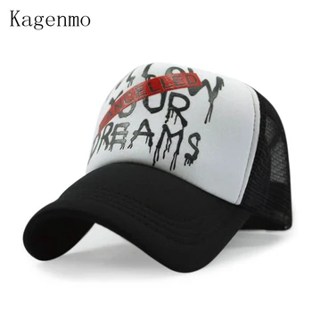 Kagenmo Нова Мода Памучен окото бейзболна шапка с печат 