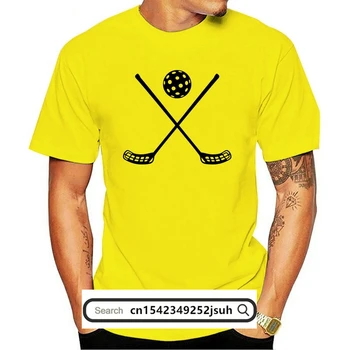 S-6XL Кръстосани Флорбольные Пръчки Тениска Ретро Дизайн Мъжка Тениска Harajuku Camiseta Летни Дишаща Тениска