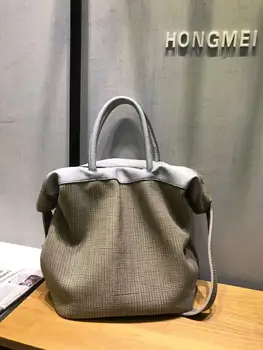 Vendange дамска чанта проста модни и ежедневни дамски чанта през рамо кожена чанта с ръчно изработени мъжки лотария 2641
