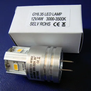 Високо качество на AC/DC12V 4 W GY6.35 5630 led лампи с висока мощност led GY6.35 led светлини (безплатна доставка на 5 бр./лот)