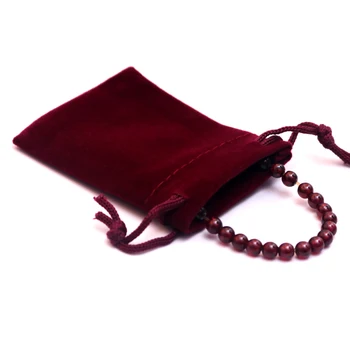 Висококачествено кадифе чанта за бижута на съвсем малък за украса на гривни и колиета Размер можете да настроите предлага се в различни цветове