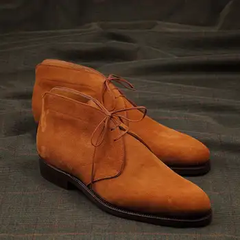 Есенен Стил Велурени Обувки Chukka Мъжки Обувки, Защитни Обувки, Мъжки 2022 Мъжки Обувки