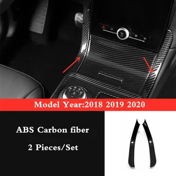 За Ford Edge 2018 2019 2020 ABS карбон Дръжка на скоростния Автомобил лявата и дясната защитна рамка Тампон Стикер Автомобилен стайлинг 2 бр