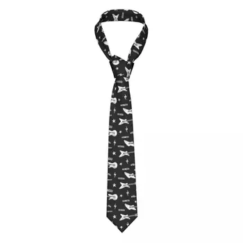 Китара Рок Звезда на Мъжката Вратовръзка-Тънък Полиестер 8 см Класически Вратовръзки за Мъжете Ежедневни Облекла Вратовръзка Сватбени Аксесоари Бизнес