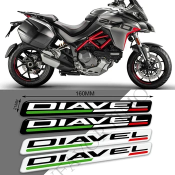 Мотоциклетни Етикети За Ducati Diavel 1260 S V2, V4 Резервоар Тампон Протектор Обтекател Лого Емблема Крило На Предното Стъкло Цевье