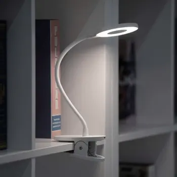 Светодиодна настолна лампа със скоба за зареждане, сверхдлинный живот на батерията, умна и компактна настолна лампа с трехскоростным затъмняване