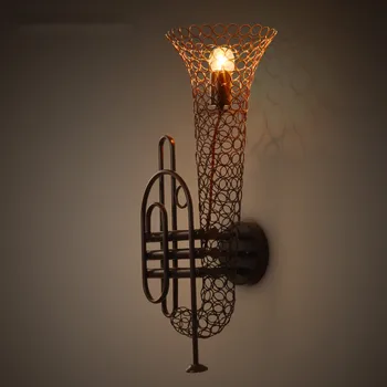 Творческа личност sachs, с монтиран на стената лампа, бар и кафене таванско помещение ретро индустриален Коридор Музикален инструмент, с монтиран на стената лампа