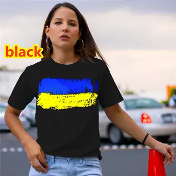 Тениски с принтом Хартата на Украйна, дамски лятна риза в стил харадзюку, Нови Модни Потници, дамски Ежедневни Ризи Размер Плюс, дамски Дрехи