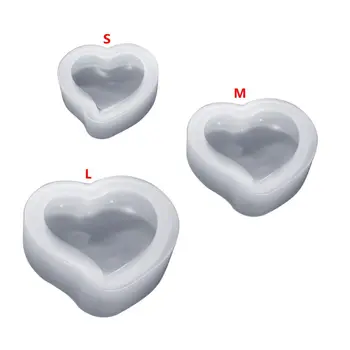 Форма на Сърце Бижута Мухъл Ръчно изработени САМ Висулка Колие Производство на Модели на Мухъл Декорация Част